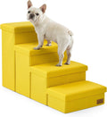 COZY KISS Dog Stairs with Storage, 22" H Wider Dog Steps, 4-Step