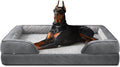 INVENHO XXL Plus Orthopedic Dog Beds Large Sized, XL Washable Dog Sofa with Egg-Crate Foam, Waterproof Lining and Non-Skid Bottom