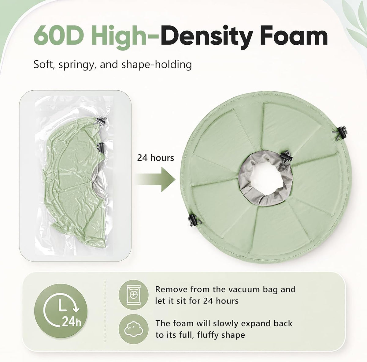 Cat Cone Collar Soft, Adjustable Elizabethan Collar for Cats to Stop Licking, Comfortable Lightweight Kitten Cone for Wound Healing and Surgery Recovery,Green,M