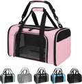Cat Carriers Soft-Sided,Pet Carrier for Small Cats Dogs Puppies up to 1-15 LBS,TSA Airline Approved, (Medium,Pink)
