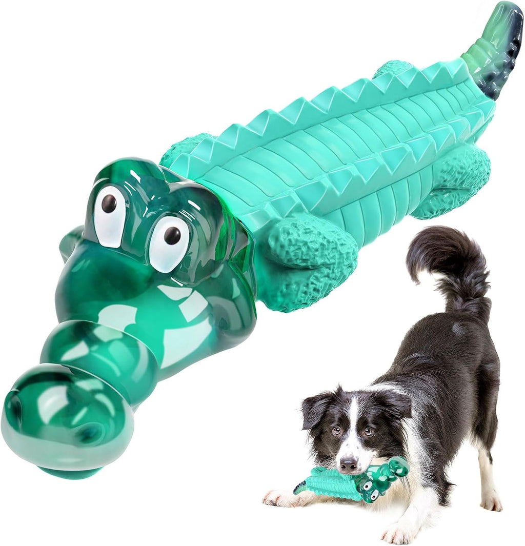Fuufome Dog Chew Toys, Indestructible for Aggressive Medium & Large Dogs | Teeth Cleaning, Long Lasting Fun, Keep Them Busy, Nylon and Rubbrer Material, Double chewing Pleasure