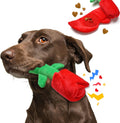lilfrd Rose Valentines Day Dog Toy, Squeaky Crinkle Puzzle Gift for Dogs | Valentine Gift, Interactive Play, Suitable for Small Medium Large Dogs, Birthday Gift