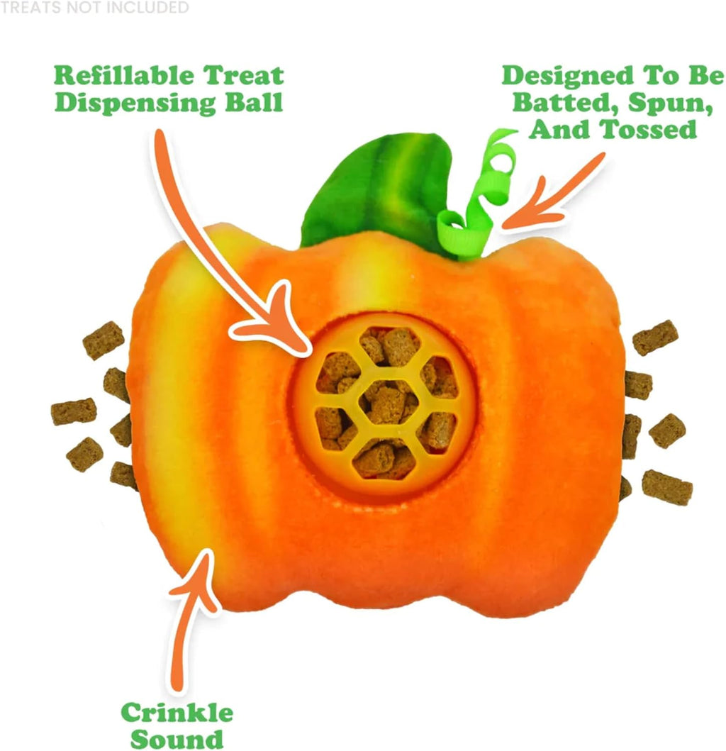 Meowijuana Knock 'n' Nibble Fall Toy & Treat Bundle | Pumpkin & Chicken