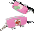 Dog Poop Bag Holder for Leash, Large-Capacity Canvas Pouch, Pink | Holds one bag roll, keys, treats, and small essentials with quick access, secure straps, and water-resistant canvas