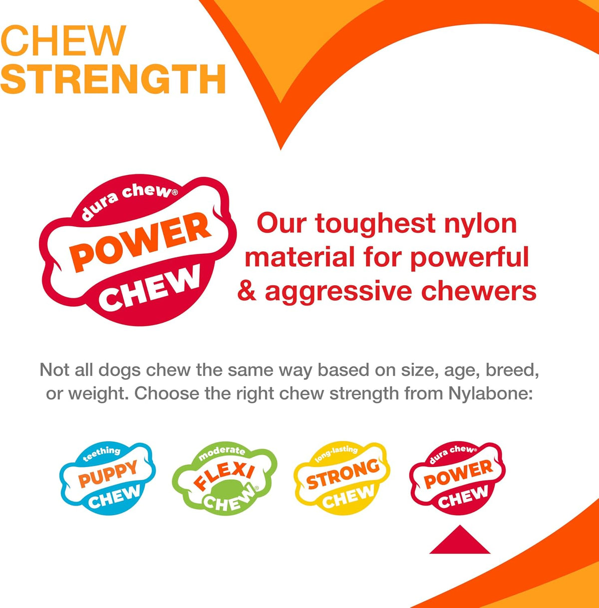 Nylabone Power Chew Comfort Hold X Bone Dog Chew Toy, Beef Flavor, Small | Small breeds, durable dog toys for dogs up to 25 lbs, teeth-cleaning textures, discourages destructive chewing, long lasting