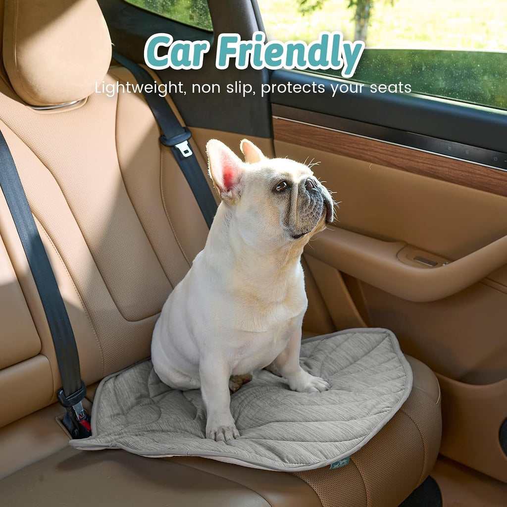 COZY KISS Dog Cooling Mat for Dogs or Cats, Leaf Shaped Pet Pad, 33x28 inch