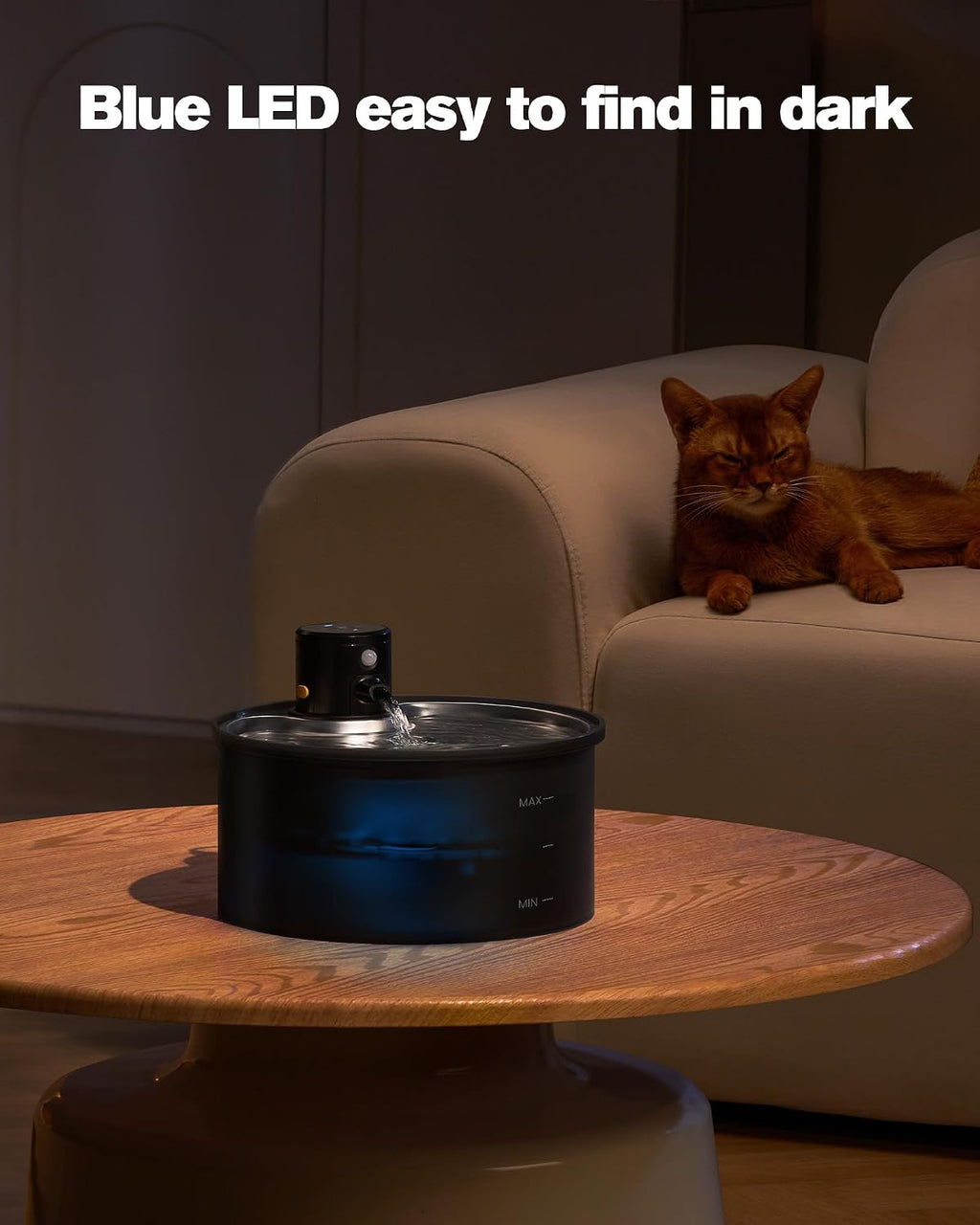 Battery Operated Cat Water Fountain: Wireless Pet Fountain with Filter