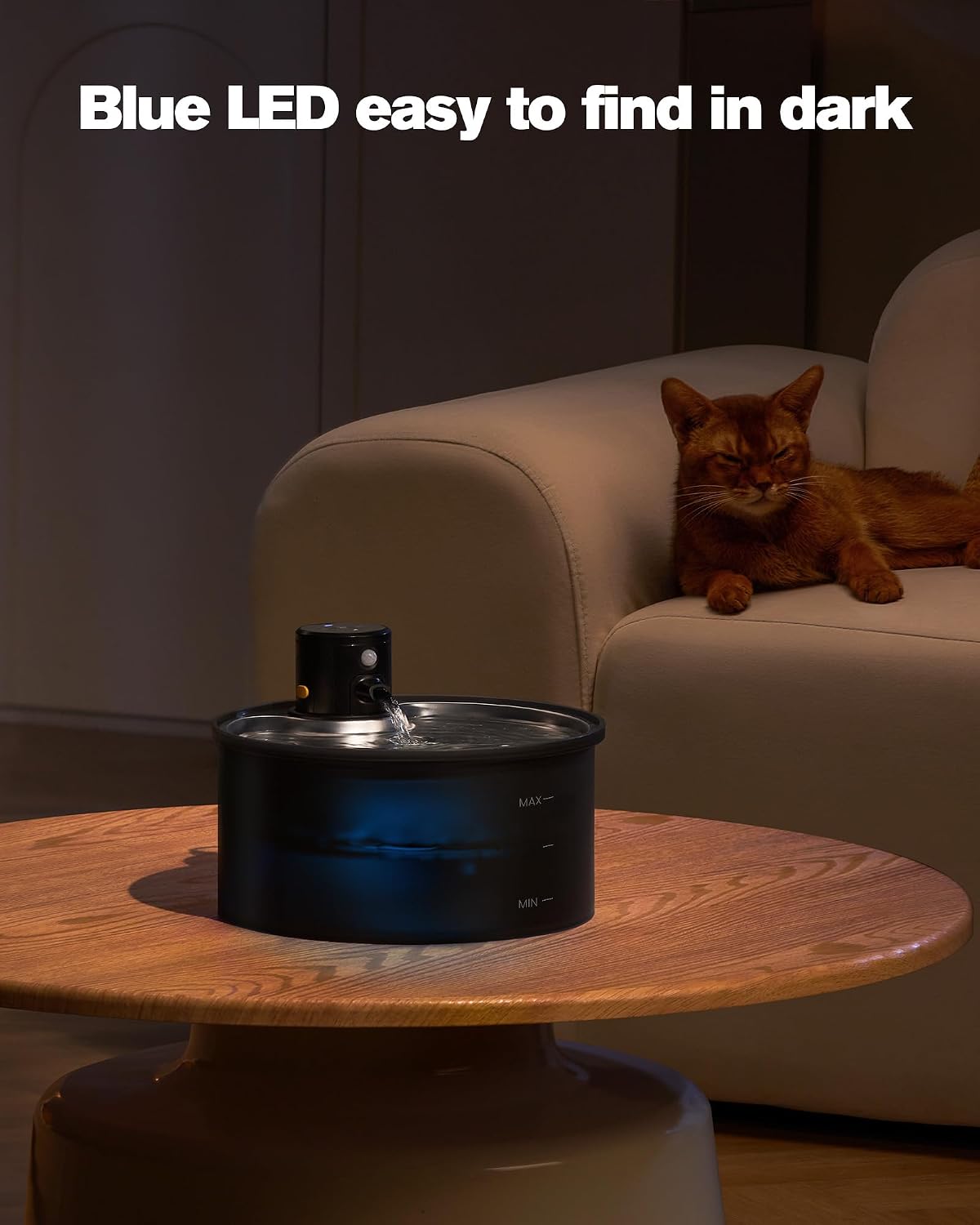 Battery Operated Cat Water Fountain: Wireless Pet Fountain with Filter