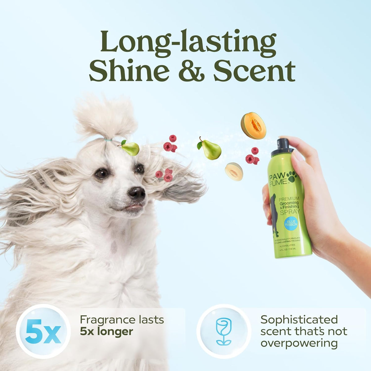 PAWFUME Dog Perfume Spray for Grooming, Blue Ribbon, 4-Pack