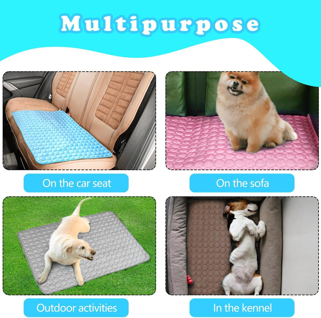 Dog Cooling Mat for Dogs, Pet Cooling Pad Bed for Dog Easy Washable for All Types of Pets and Perfect for Both Indoor and Outdoor Use, Including Car Seats 40" x 28"