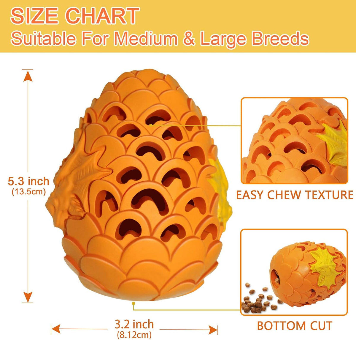 Lasts 6X Longer Chew Toy for Power Chewers, Indestructible for Training