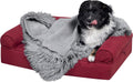 Furhaven Waterproof Throw Blanket for Dogs & Indoor Cats, Reversible Protective Pet Blanket, Small, Long Faux Fur & Velvet, Gray