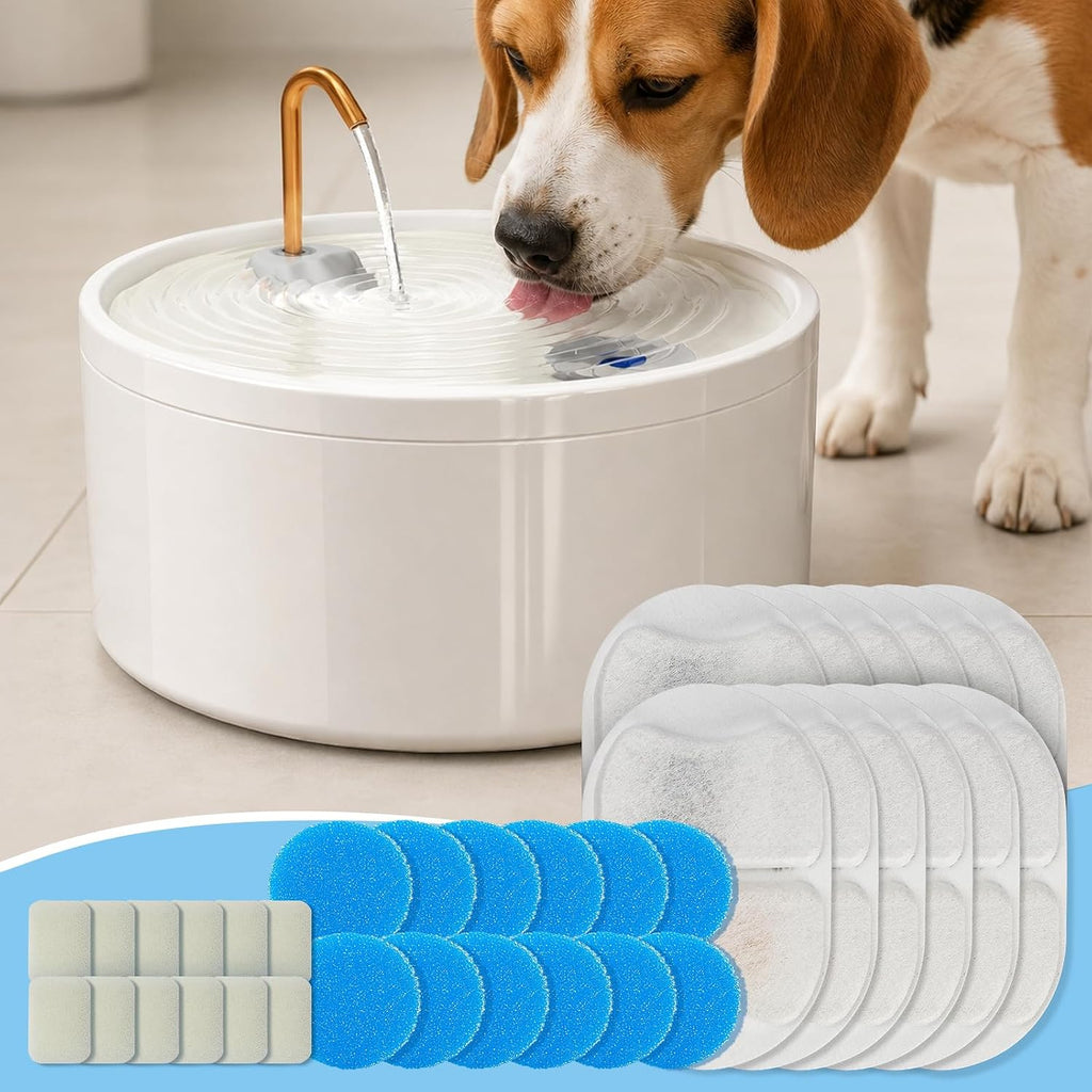 MISFANS Ceramic Dog Water Fountain Filters, 36-Piece Replacement Set