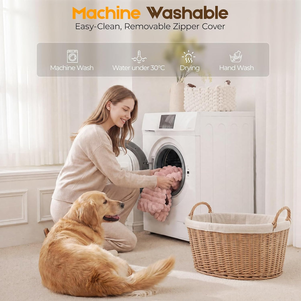 Orthopedic Dog Bed for Large Dog, Waterproof Washable Pet Bed for Crate