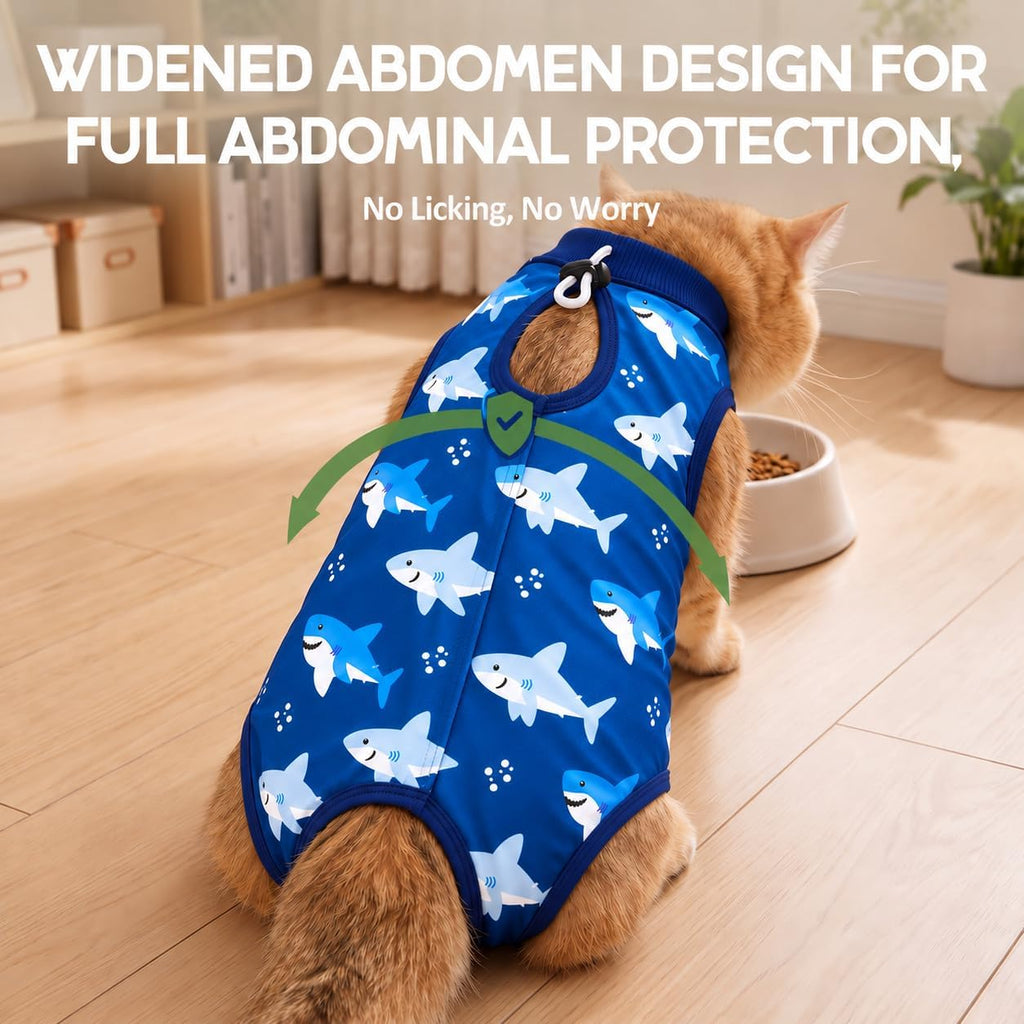Avont Cat Recovery Suit - Kitten Onesie for Cats After Surgery