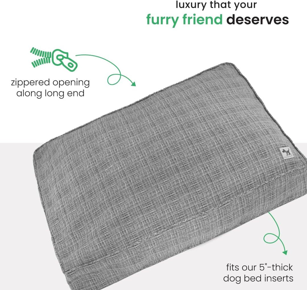 Molly Mutt River Dog Bed Duvet Cover, 100% Cotton Canvas Cover for Dog, Puppy, or Cat Bed, Durable, Washable, and Free of Harmful Chemicals, Small, 22"x27"x5"