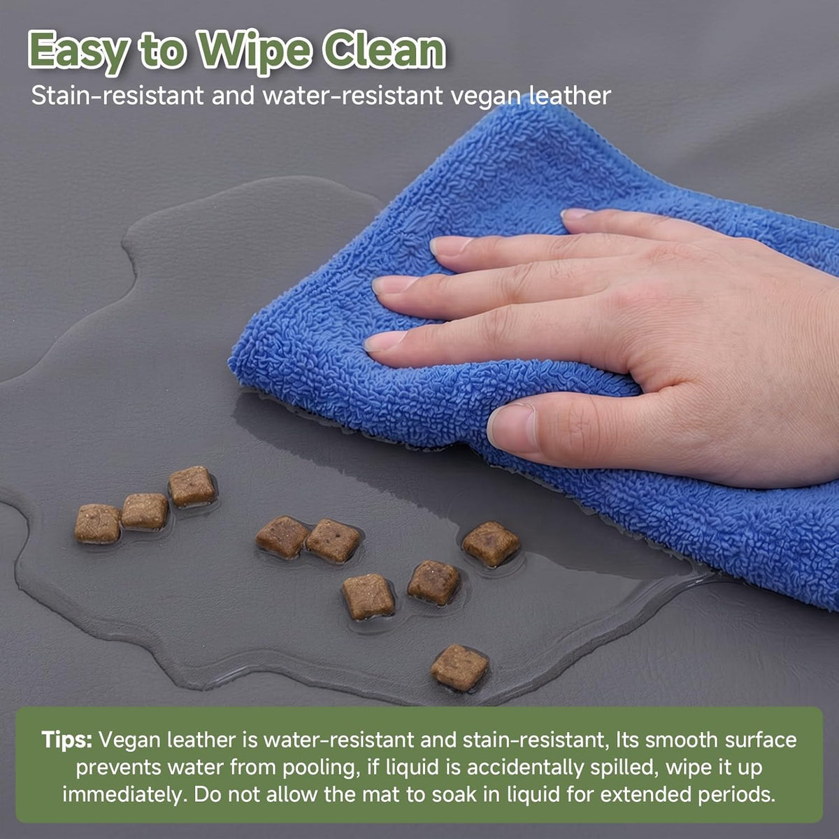 Outdoor Dog Crate Pad Bed, Reversible Waterproof Wipeable Kennel Mat, 35x22