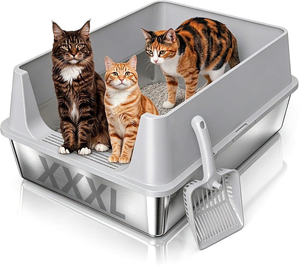 XXXL Stainless Steel Litter Box