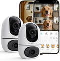 VIRTAVO AI Pet Camera Indoor with Phone App for Dog, Cat & Puppy, 2Pack