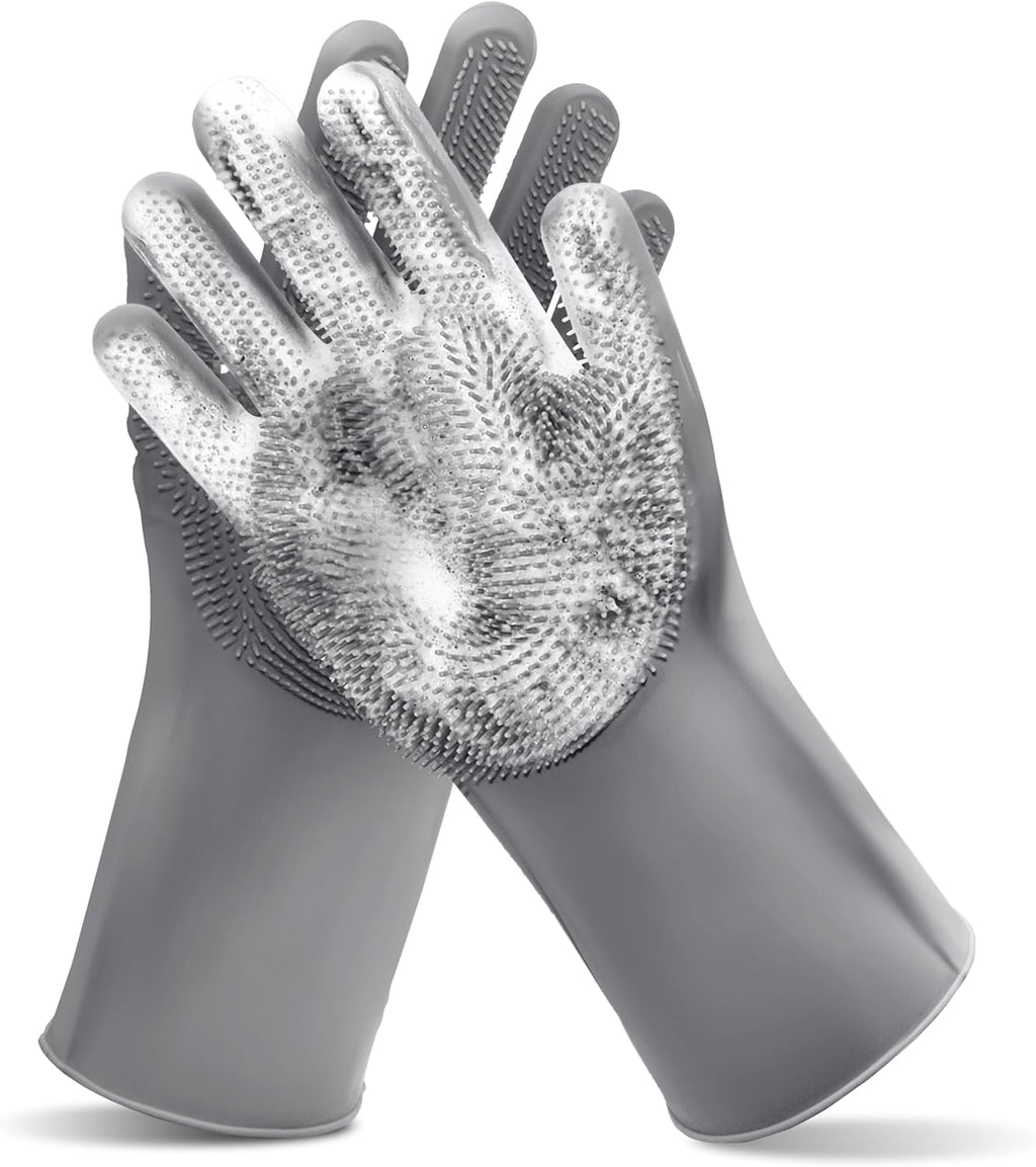 Pet Grooming Gloves—Dog Washing Gloves with High-Density Teeth