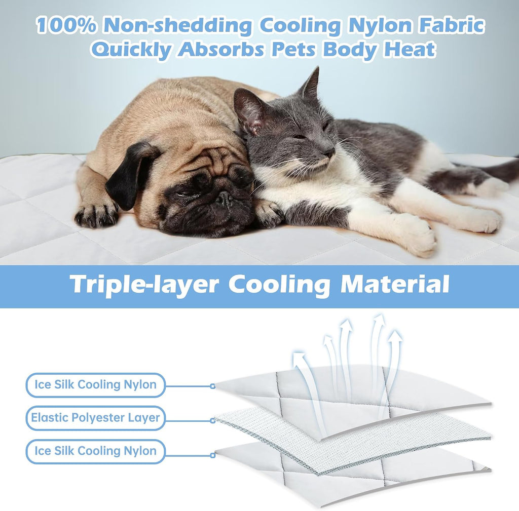 Dog Cooling Mat Large Dog Cooling Mat Indoor Nylon 60 x 80 Inch