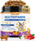 VUN Cat Vitamins Crunchy&Creamy Chews-Multivitamin for Indoor Cats
