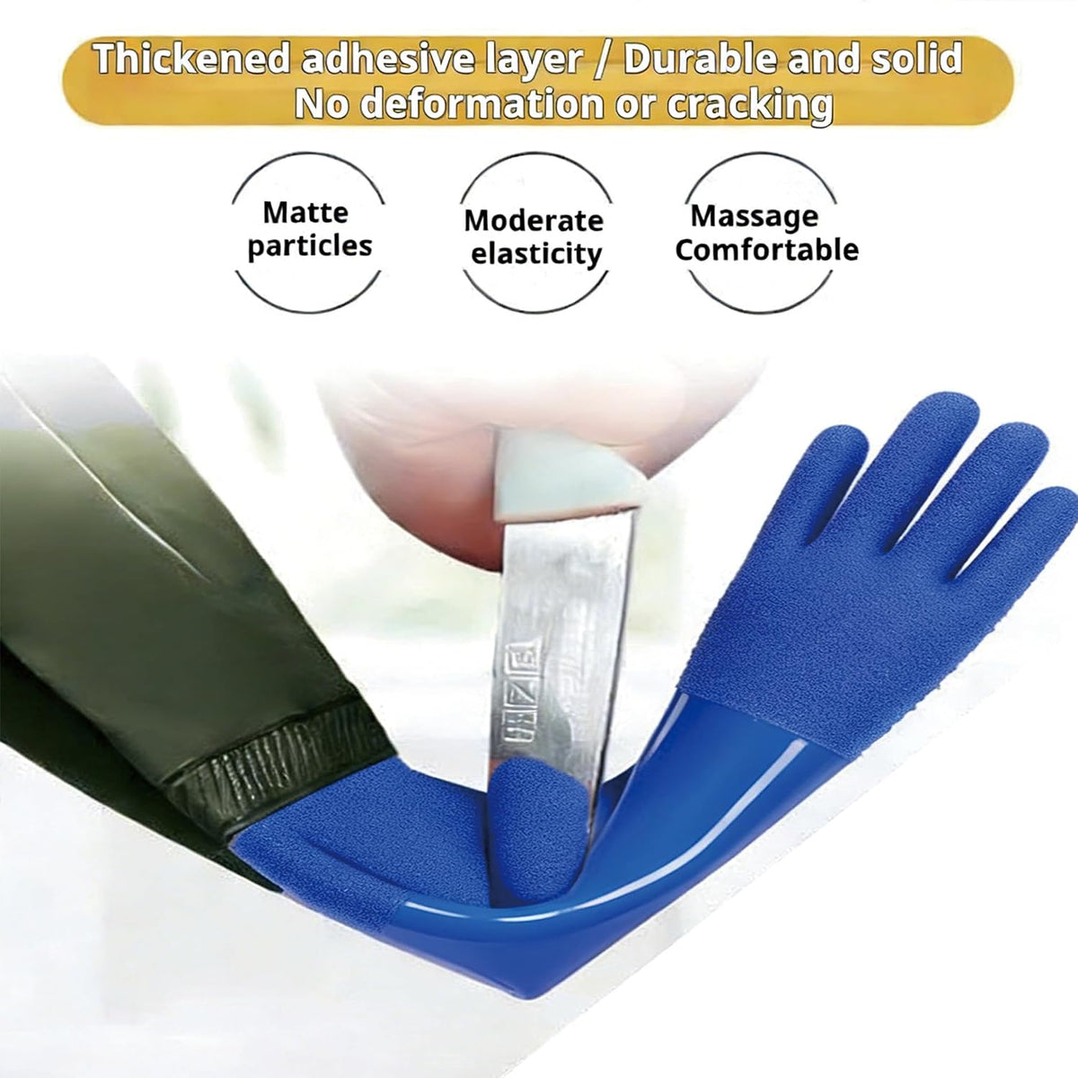 YOFANG 27.2" Long Sleeve Pet Grooming Bathing Gloves Anti-Scratch