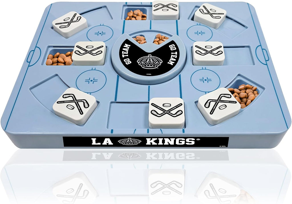 Pets First NHL Los Angeles Kings Large Puzzle Toy, New Size, Interactive Dog Treat & Slow Feeding Toy