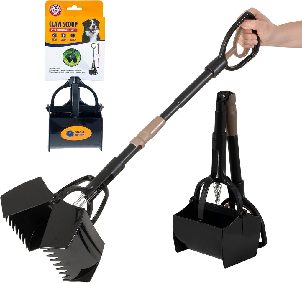 Arm & Hammer Pooper Scooper Claw Scoop Dog Poop Scooper for Yard Pet Waste Management System,(Pack of 6)