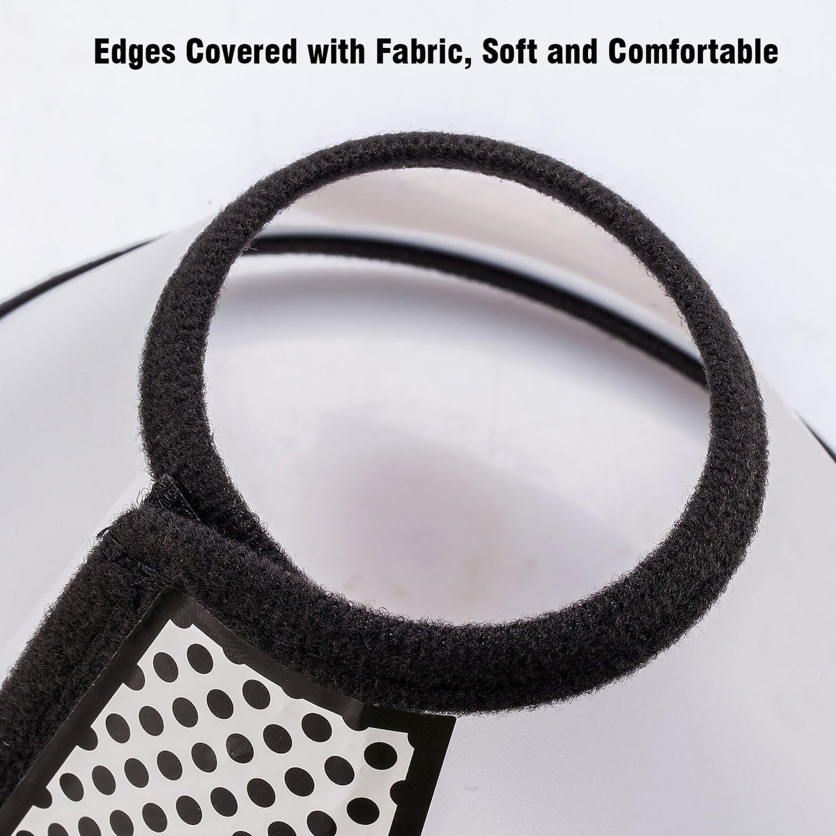 Depets Adjustable Recovery Pet Cone E-Collar for Cats Puppy Rabbit, Plastic Elizabeth Protective Collar Wound Healing Practical Neck Cover, Neck Girth 8.1 in