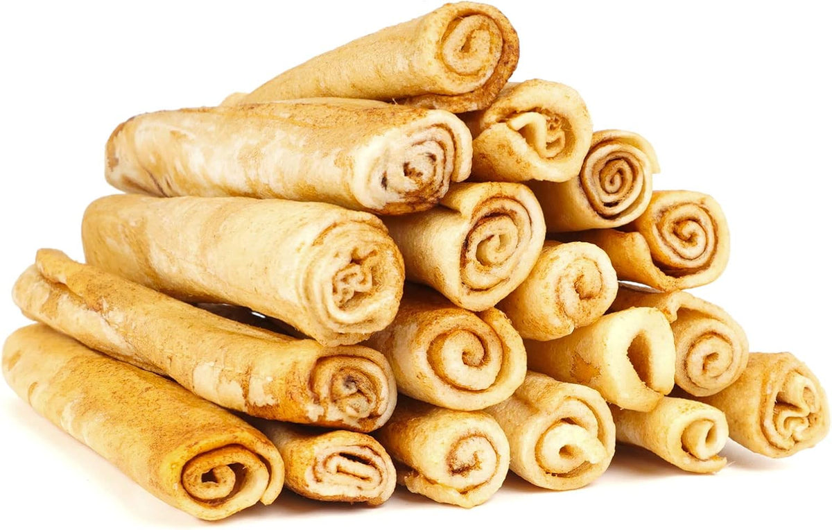 MON2SUN Dog Treats, 6Inch Chicken Flavor Rawhide Rolls, 10.2 oz