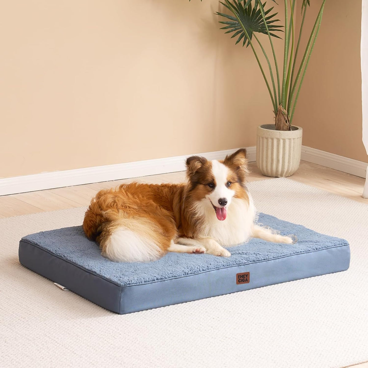 EHEYCIGA Orthopedic Dog Bed Extra Large with Removable Washable Cover, 44IN