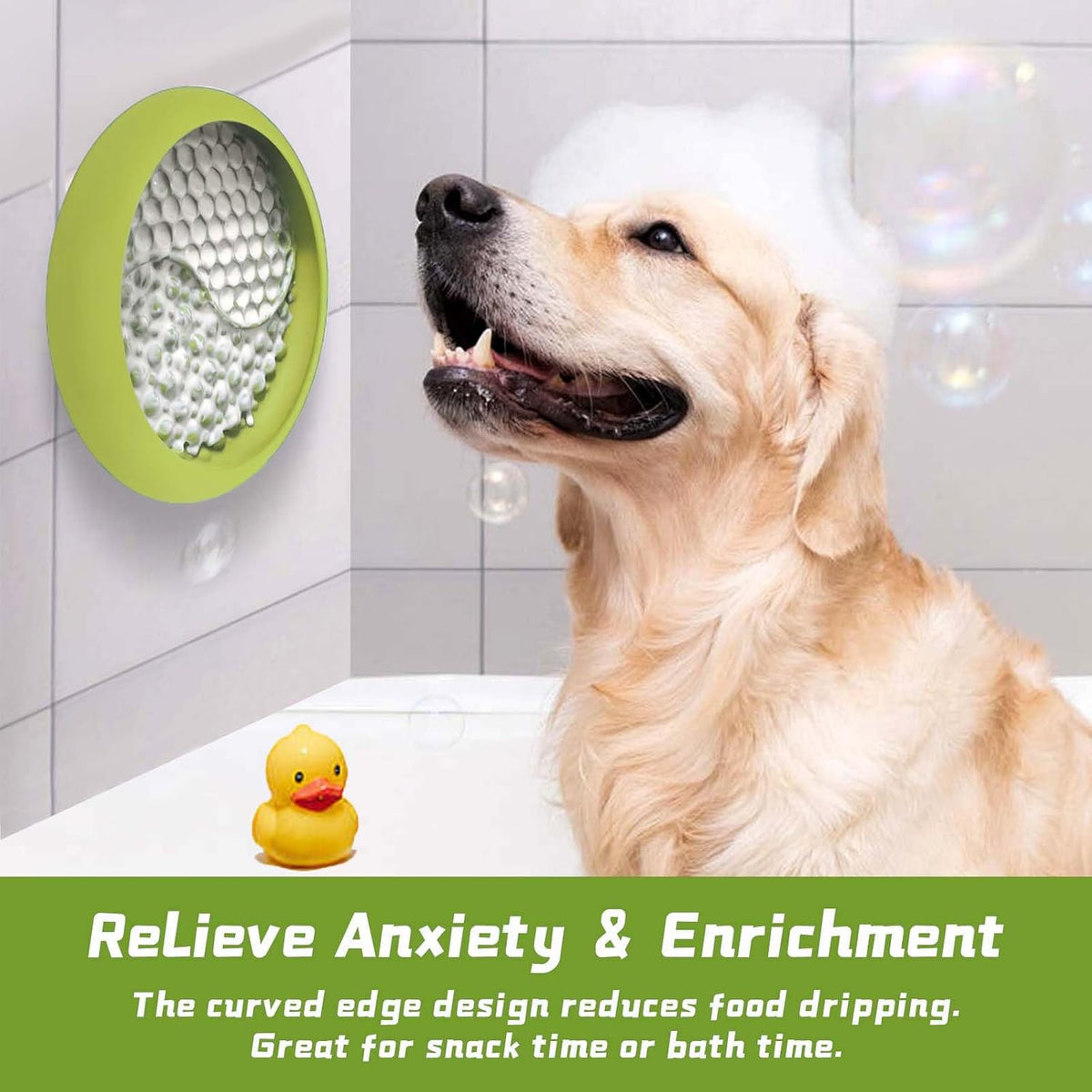 Dog Lick Bowl, Non-Slip Lick Mat Slow Feeder for Dogs & Cats