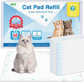 Cat Litter Pads Superior Absorbent 50 Count Scent Generic Refill Compatible with Tidy Cat Breeze Litter System 16.9x11.4 Inch Enhanced Odor Control