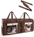 BAGSMART Double Cat Carrier for 2 Cats, Large Soft Pet Carriers for Travel