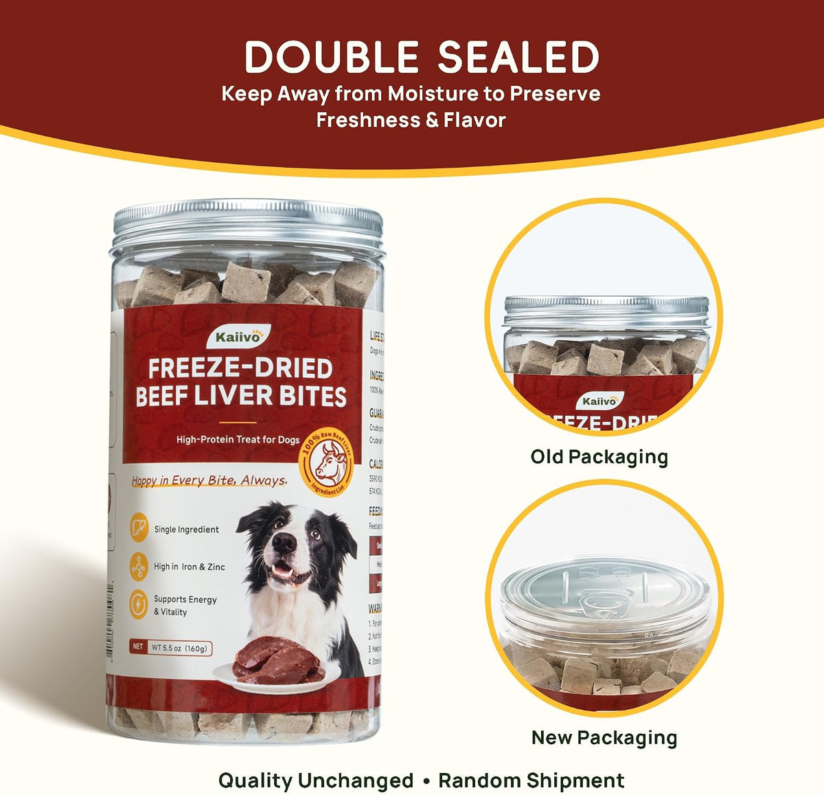 Freeze Dried Beef Liver Dog & Cat Treats, Net Wt. 5.5 oz