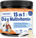ZEBORA Dog Vitamins Powder - Multivitamin for Dogs & Cats - 90 Scoops