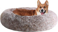 JOLLYVOGUE Dog Beds Large Sized Dog, 36 inches Calming Soft Anti-Anxiety Donut Dogs Bed, Washable Round Fluffy Cushion for Large Pets, Fits up to 80 lbs Pets