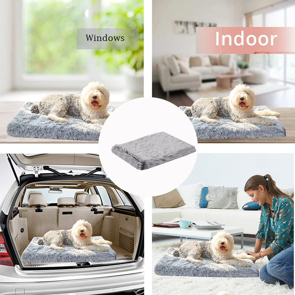 Dog Bed Large Memory Foam Comfortably Orthopaedic Detachable and Washable Pet Dog Bed Dog Mat Cage Dog Box Mat 39-24-4in