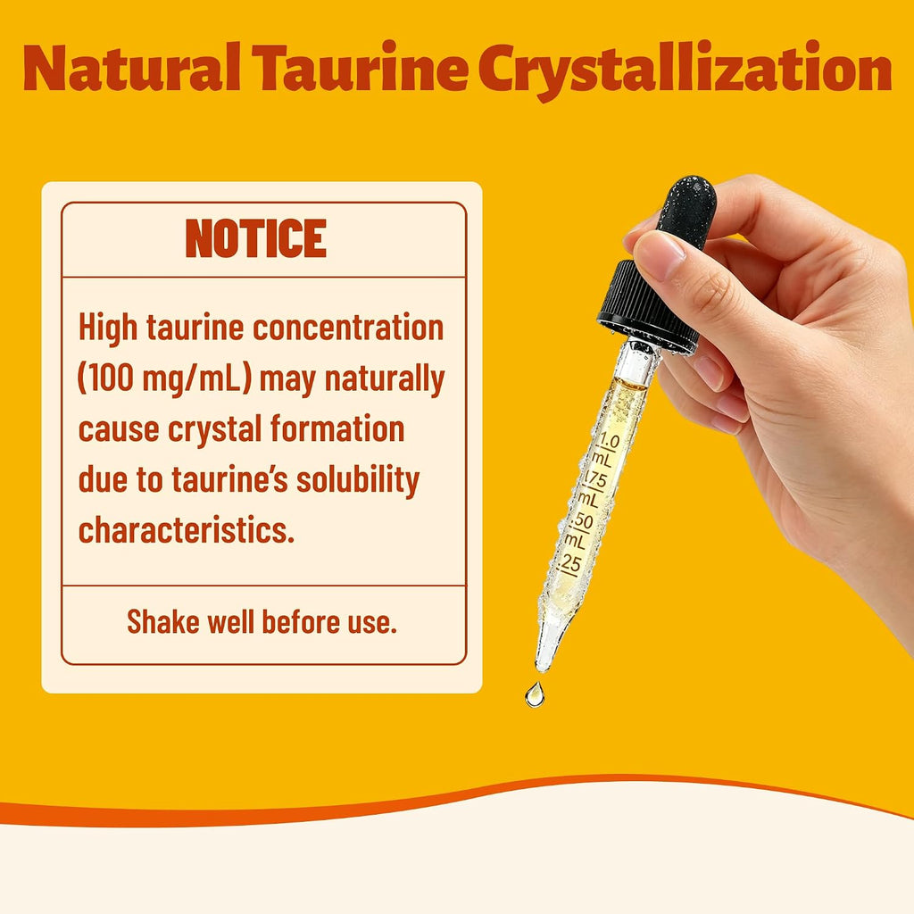 Taurine for Cats & Dogs, Taurine Liquid Drops with CoQ10 2 fl oz