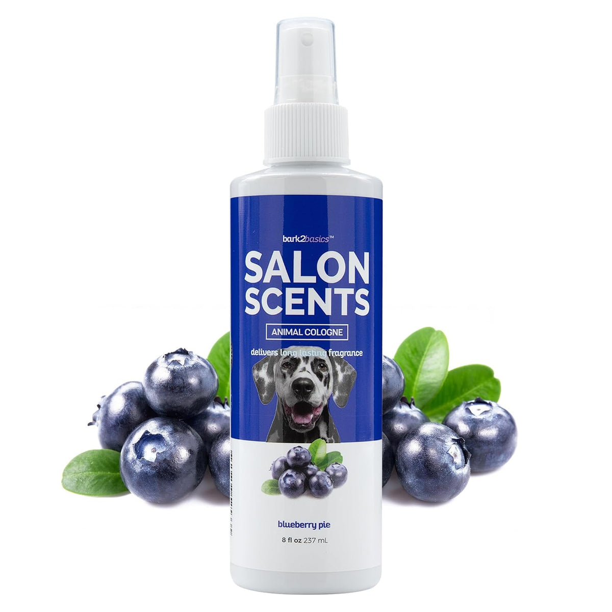Bark2Basics Salon Scents Dog Cologne Spray and Perfume, Blueberry Pie, 8 oz