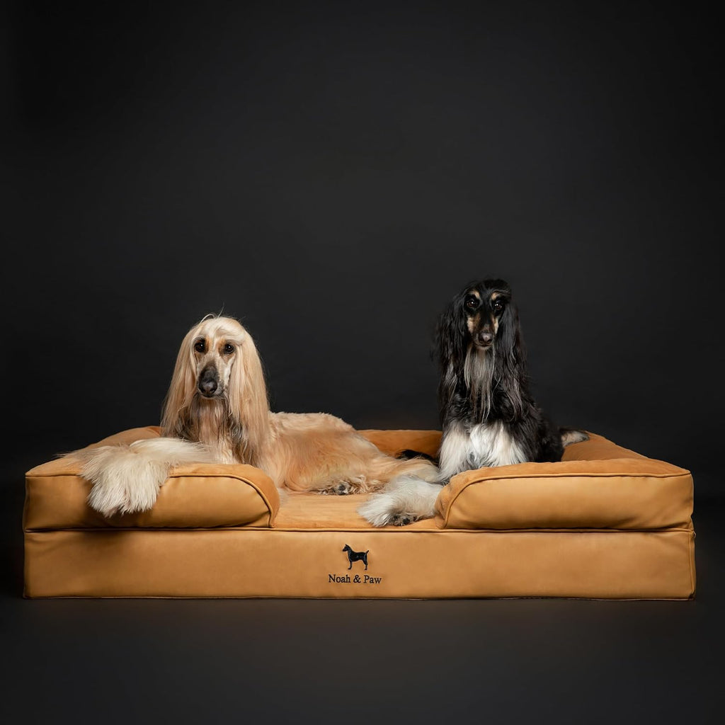 NOAH & PAW XXL Dog Bed, Orthopedic Memory Cooling Foam (2X Base) 55x45x11in