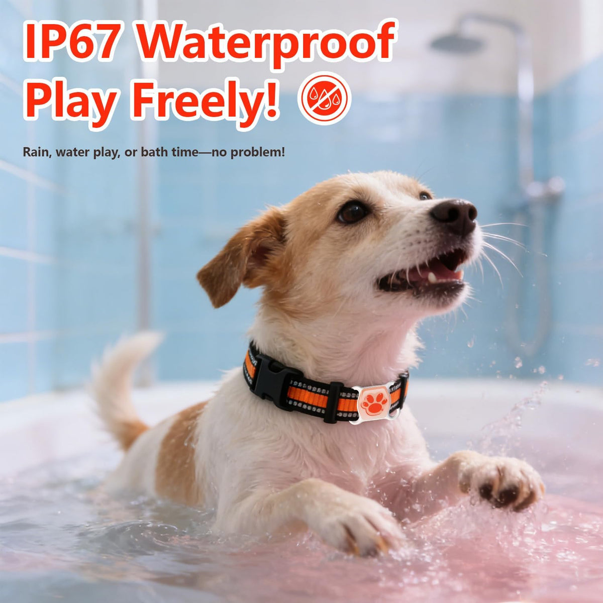 Pet GPS Tracker for Dogs & Cats, Smart GPS Collar with Real‑Time Tracking