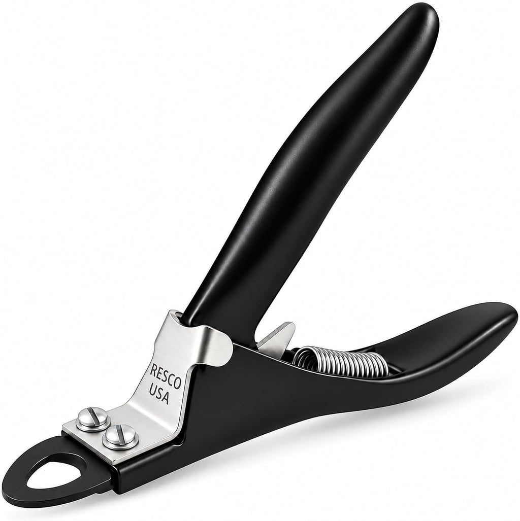 Resco Replaceable Blade Dog Nail Clippers for Dogs and Cats, Midnight Black