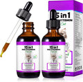 VOSIFSDIY Cat Multivitamin,15 in 1 Cat Vitamins Liquid Drops Supplements for Heart Health, Bones, Joint, Skin & Coat, Bladder, Immune System Support 60ml-2pcs