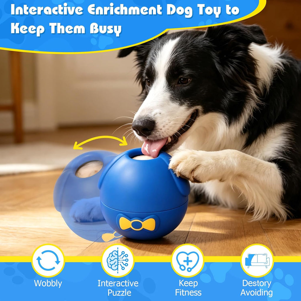 Yipetor Interactive Dog Chew Toy, Large Enrichment Frozen Treat Lick Ball