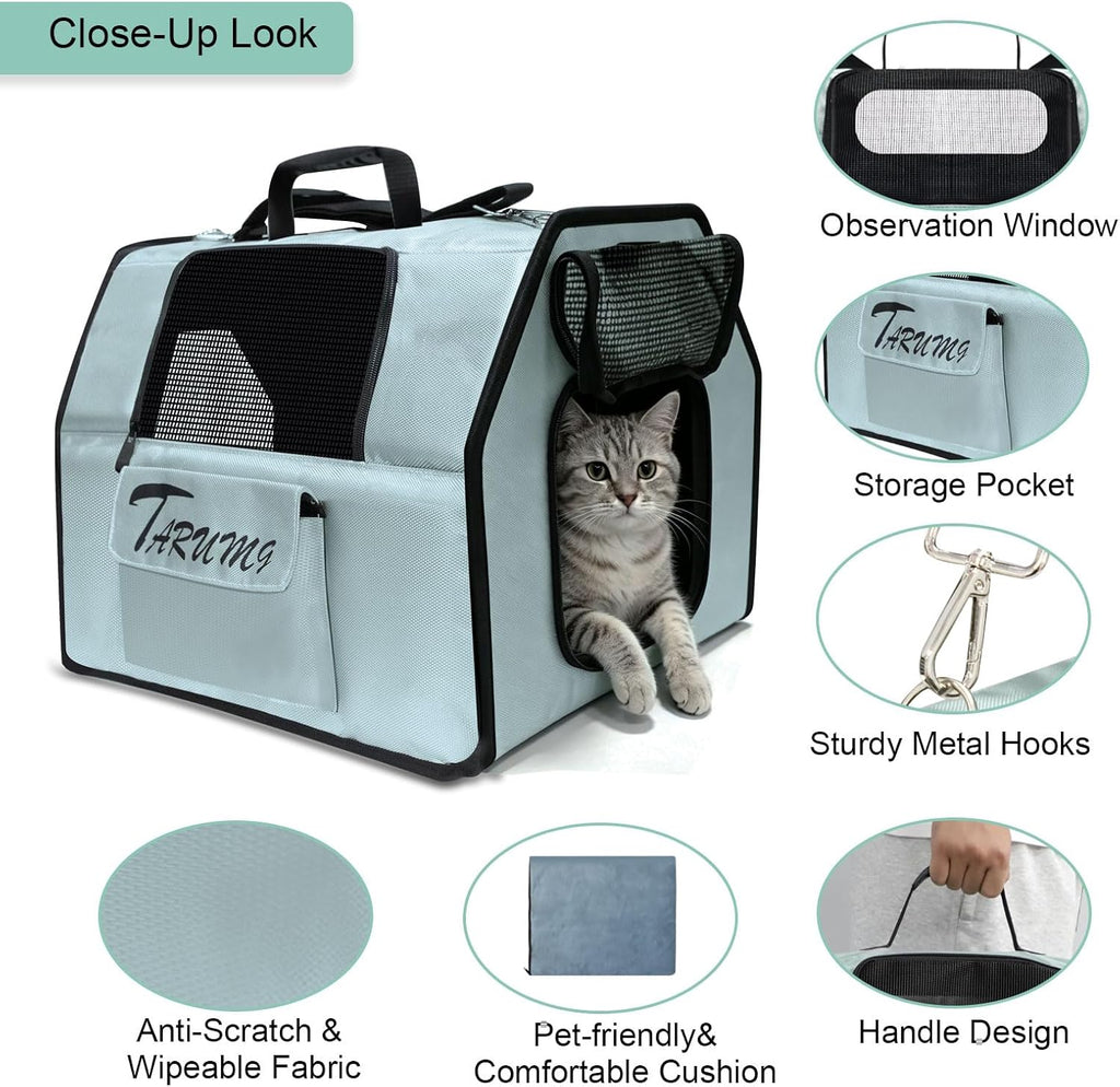 Soft‑Sided Pet Carrier, for Large Cats Small Dogs Puppies Up to 19 lbs