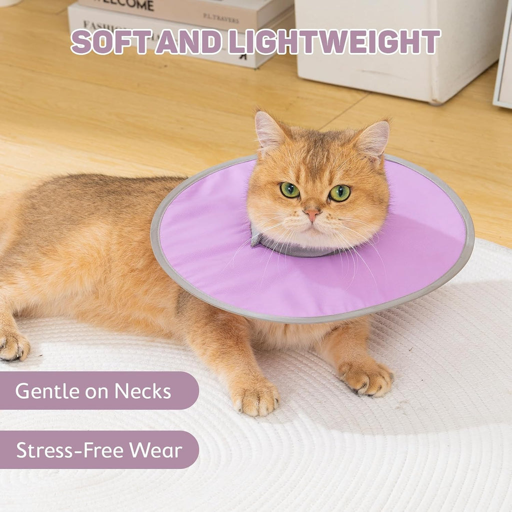Avont Lightweight Waterproof Foldable Cone, Soft E-Collar - L Purple