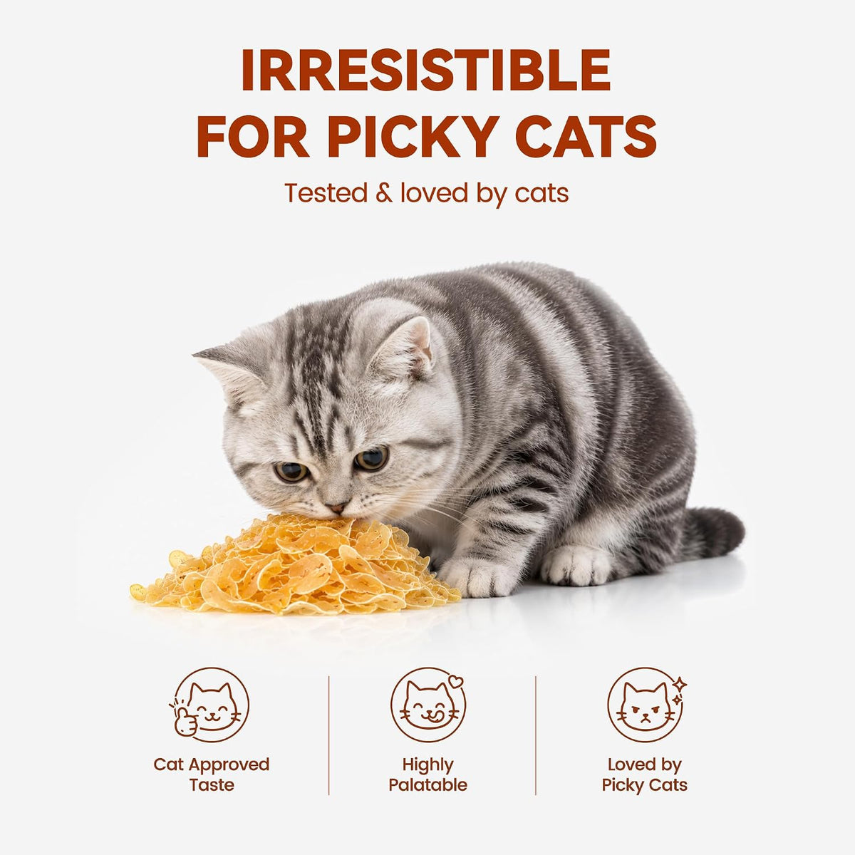 Soft Chicken & Shrimp Cat Treats Thin Slices Easy Chew 3.2 oz