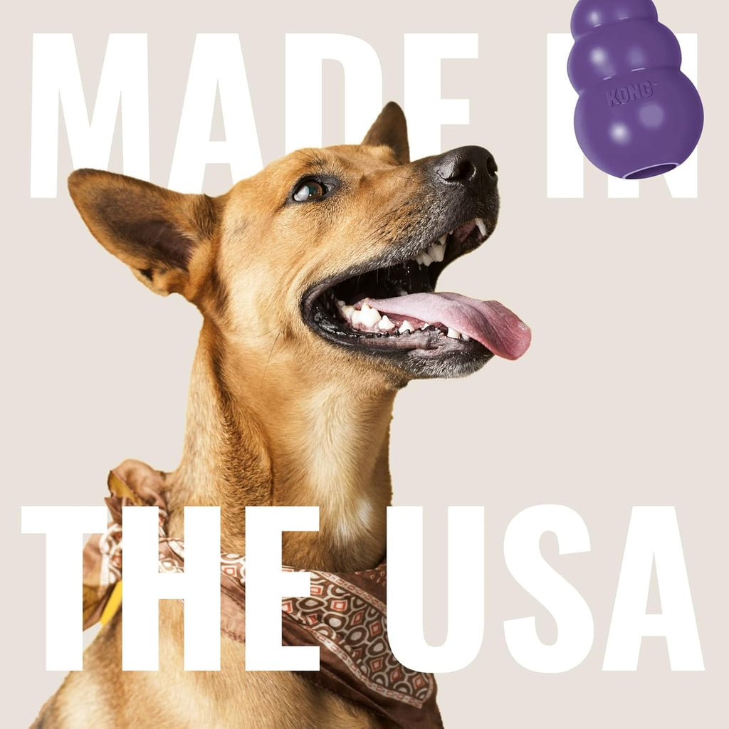 KONG Senior, Gentle Natural Rubber Stuffable Dog Toy, for Medium Dogs